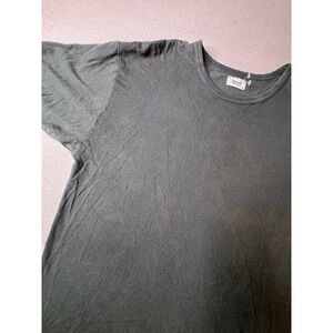 Elwood Heavyweights Men's L Organic Cotton Boxy Tee Shirt Army Green Streetwear